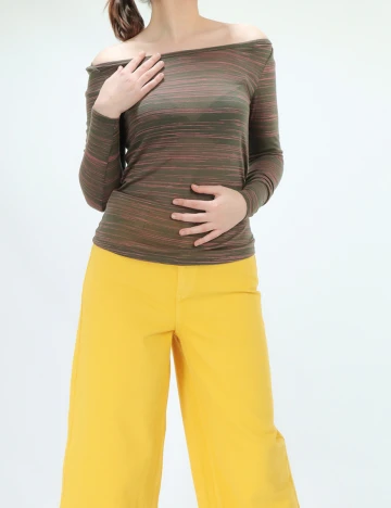 Bluza Vila, verde kaki, M Verde