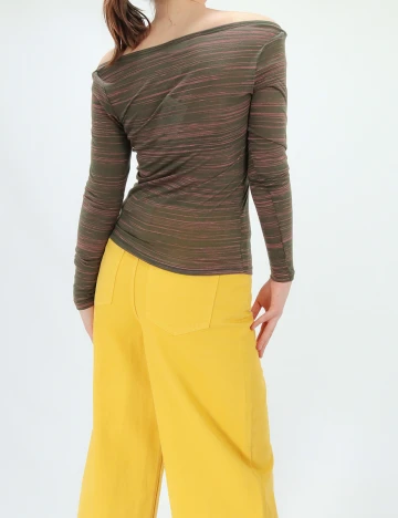 Bluza Vila, verde kaki, M Verde