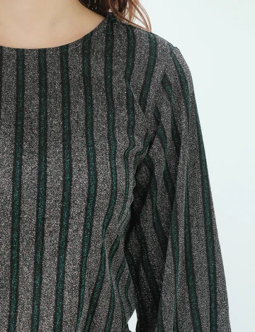 Bluza Vila, argintie, M