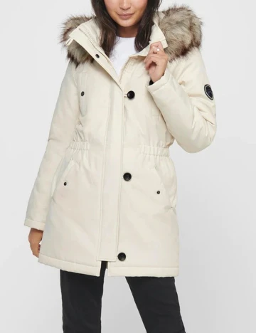 Geaca Neon&Nylon, ecru, S