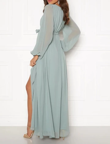 Rochie lunga Goddiva, turcoaz, 42 Verde