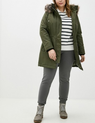 Geaca Only Carmakoma, verde