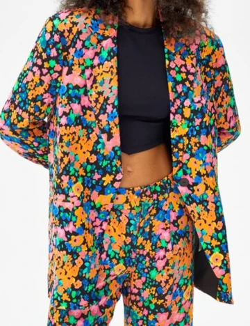 Sacou Bershka, floral, M Floral print
