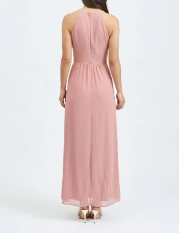 Rochie lunga Vila, roz, 34 Roz