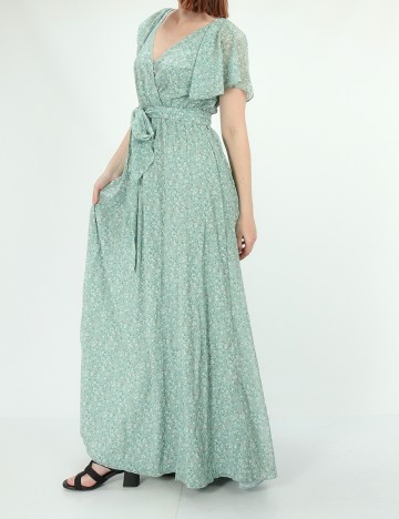 Rochie Lunga Goddiva, verde, 34