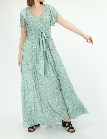 Rochie Lunga Goddiva, verde, 34