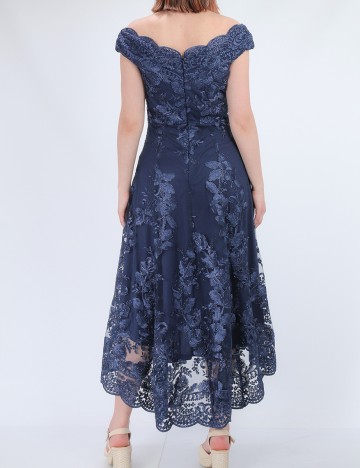 Rochie medie Goddiva, bleumarin, 36