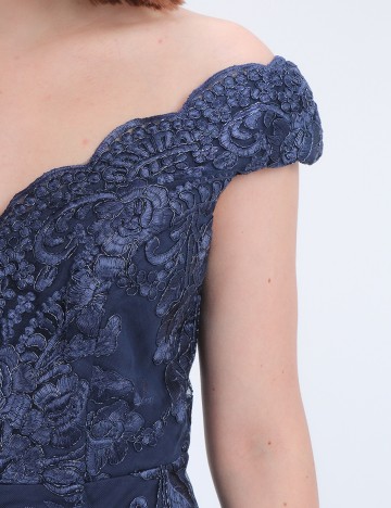 Rochie medie Goddiva, bleumarin, 36