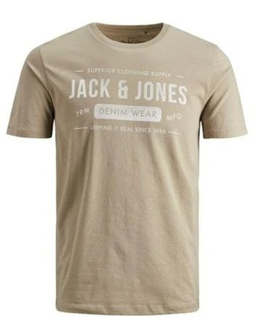Tricou Jack & Jones, crem deschis, XXL