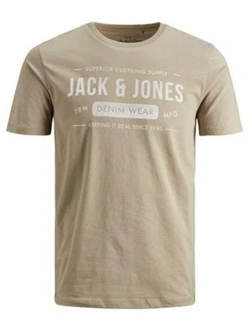 Tricou Jack & Jones, crem deschis, XXL