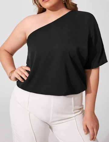 Bluza SHEIN CURVE, negru, 3XL