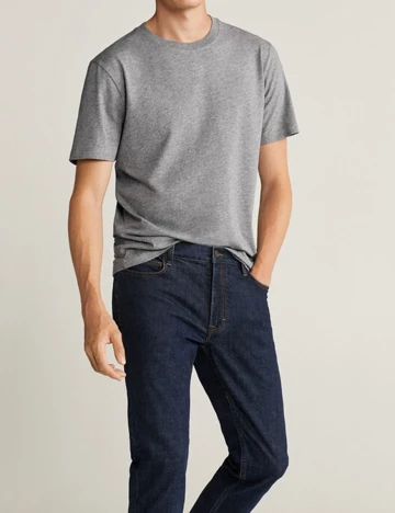 Tricou Mango, gri, S