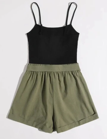 Salopeta SHEIN, verde, XL