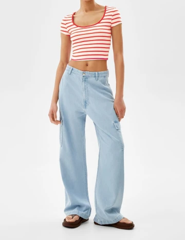 Top Bershka, rosu, M