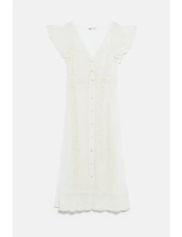 Rochie Zara, crem, L