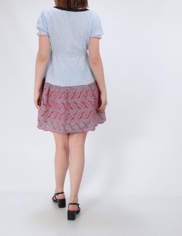 Rochie scurta Savage Culture, albastru, S