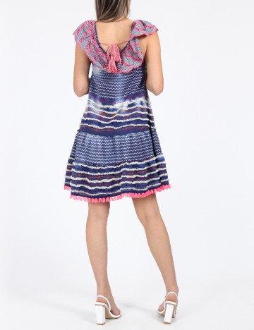 Rochie scurta Savage Culture, albastru, S