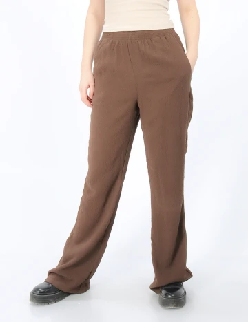 Pantaloni Reserved, maro, M