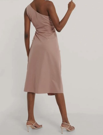 Rochie medie NA-KD, roz pudra inchis, 36