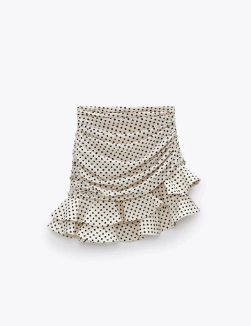 Fusta Zara, crem, M