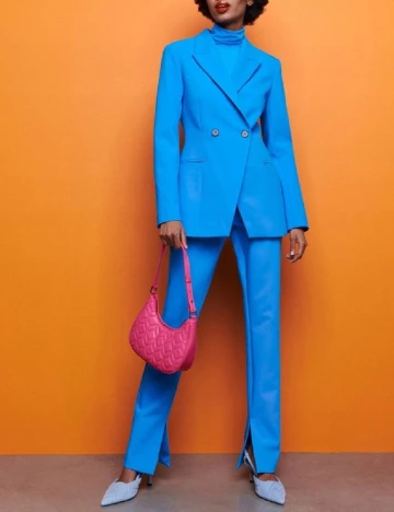 Pantaloni Reserved, albastru, L