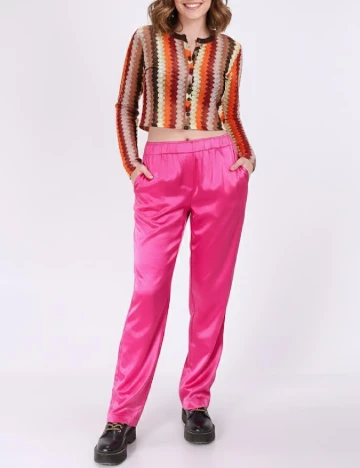 Pantaloni Reserved, roz, S