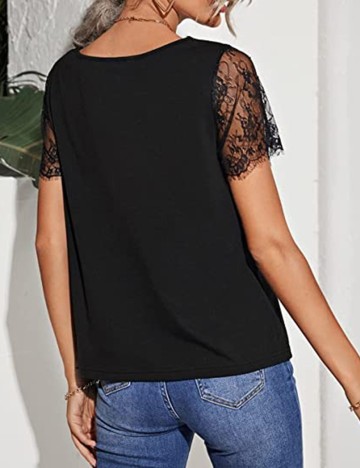 Tricou SHEIN, negru, L