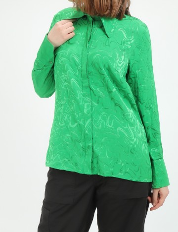 
						Camasa Reserved, verde, XS