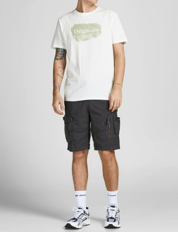 Tricou Jack&Jones, alb, M