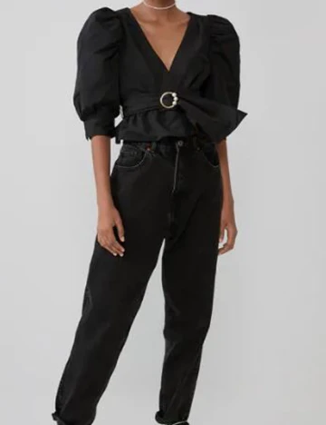Camasa Zara, negru, L
