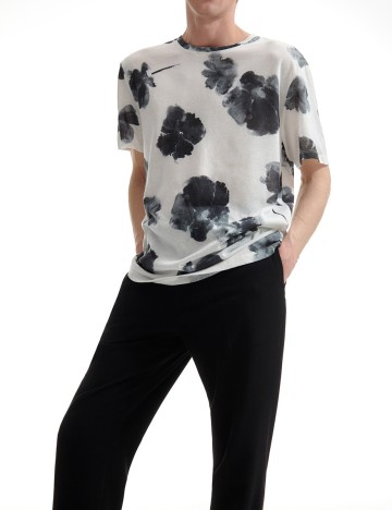 Tricou Reserved, alb, S