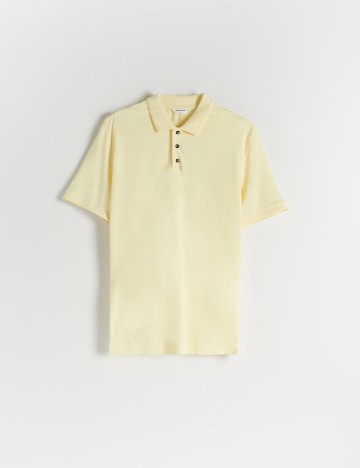 Tricou Reserved, galben, XXL