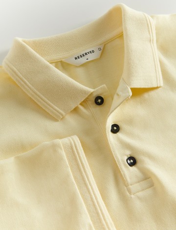 Tricou Reserved, galben, XXL