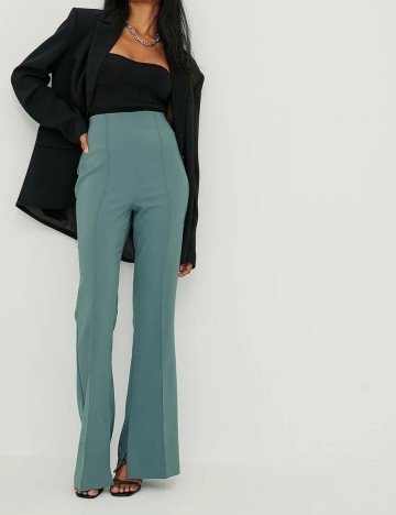 Pantaloni NA-KD, albastru, 36