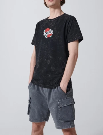 Tricou CROPP, negru, S