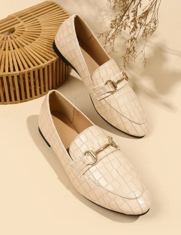 Mocasini SHEIN, crem, 41
