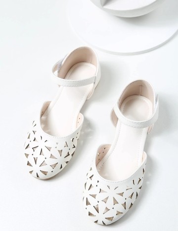 Balerini Shein Kids, alb, 35