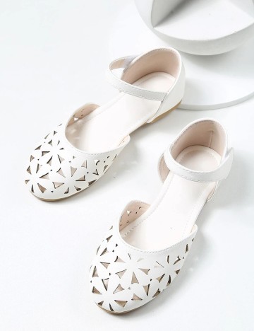 Balerini Shein Kids, alb, 35