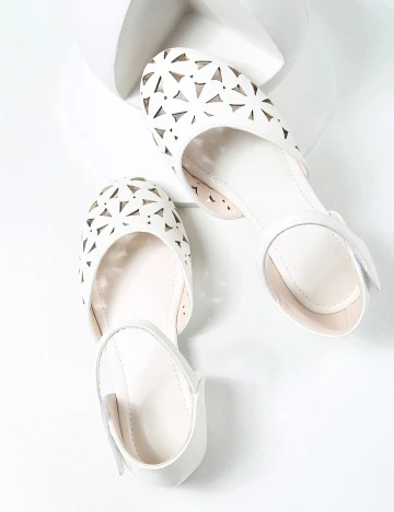 Balerini Shein Kids, alb, 35