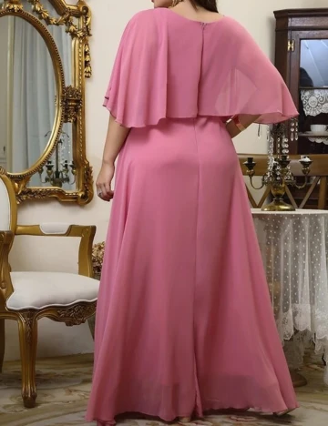 Rochie lunga SHEIN CURVE, roz, 3XL