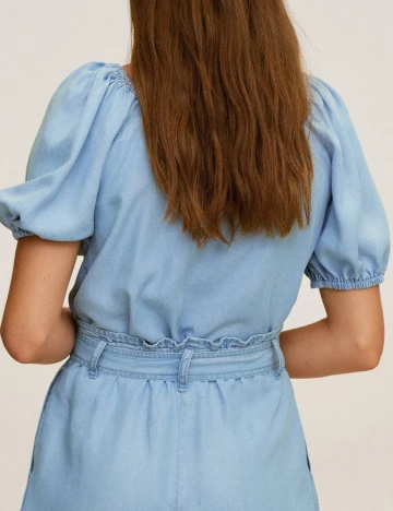 Bluza Mango, albastru, M Albastru