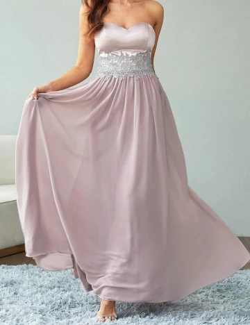 Rochie Lunga SHEIN, roz pudra, L