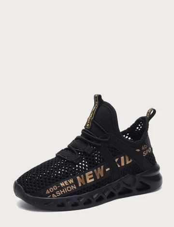 Adidasi Shein Kids, negru, 35