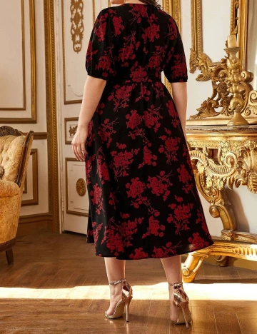 Rochie medie SHEIN CURVE, negru Negru