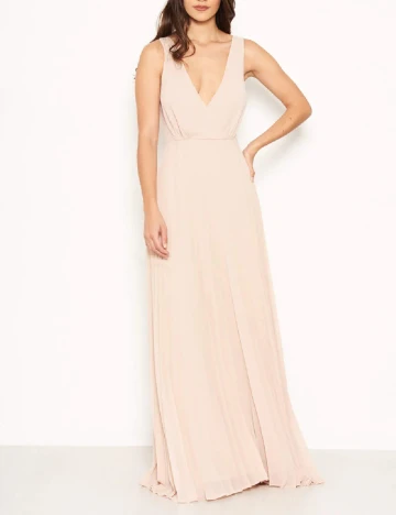 Rochie lunga AX Paris, roz, 38