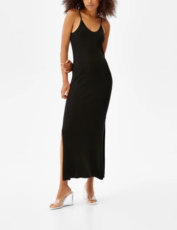 Rochie medie Bershka, negru, XL
