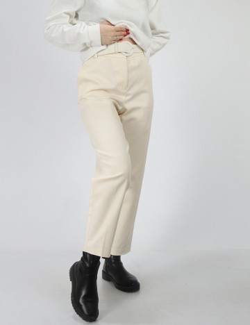 Pantaloni Reserved, crem, 40