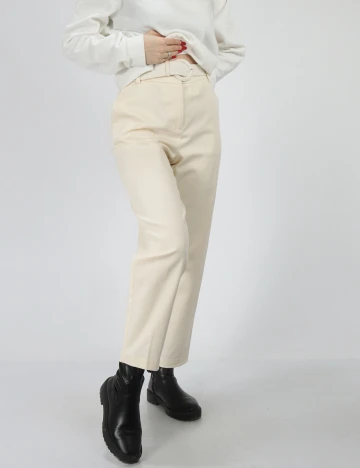 Pantaloni Reserved, crem, 40