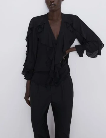 Camasa Zara, negru, XL