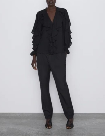 Camasa Zara, negru, XL